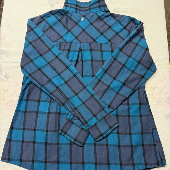 Kuhl Plaid Button-Down Shirt Duo — Pink & Olive; Teal & Navy - Picture 6 of 9